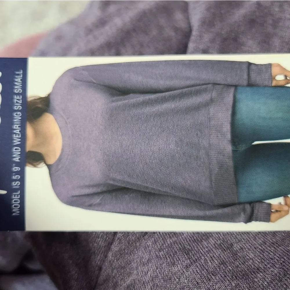 SPLENDID Women's Amethyst Heather Purple Shirt Size XXL Soft Long Sleeve NWT - Picture 2 of 8